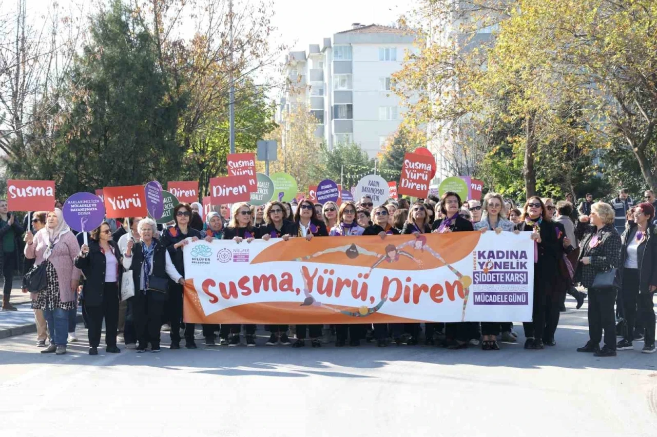 Nilüfer’de kadınlardan şiddete karşı ortak ses: &quot;Susma, yürü, diren&quot;
