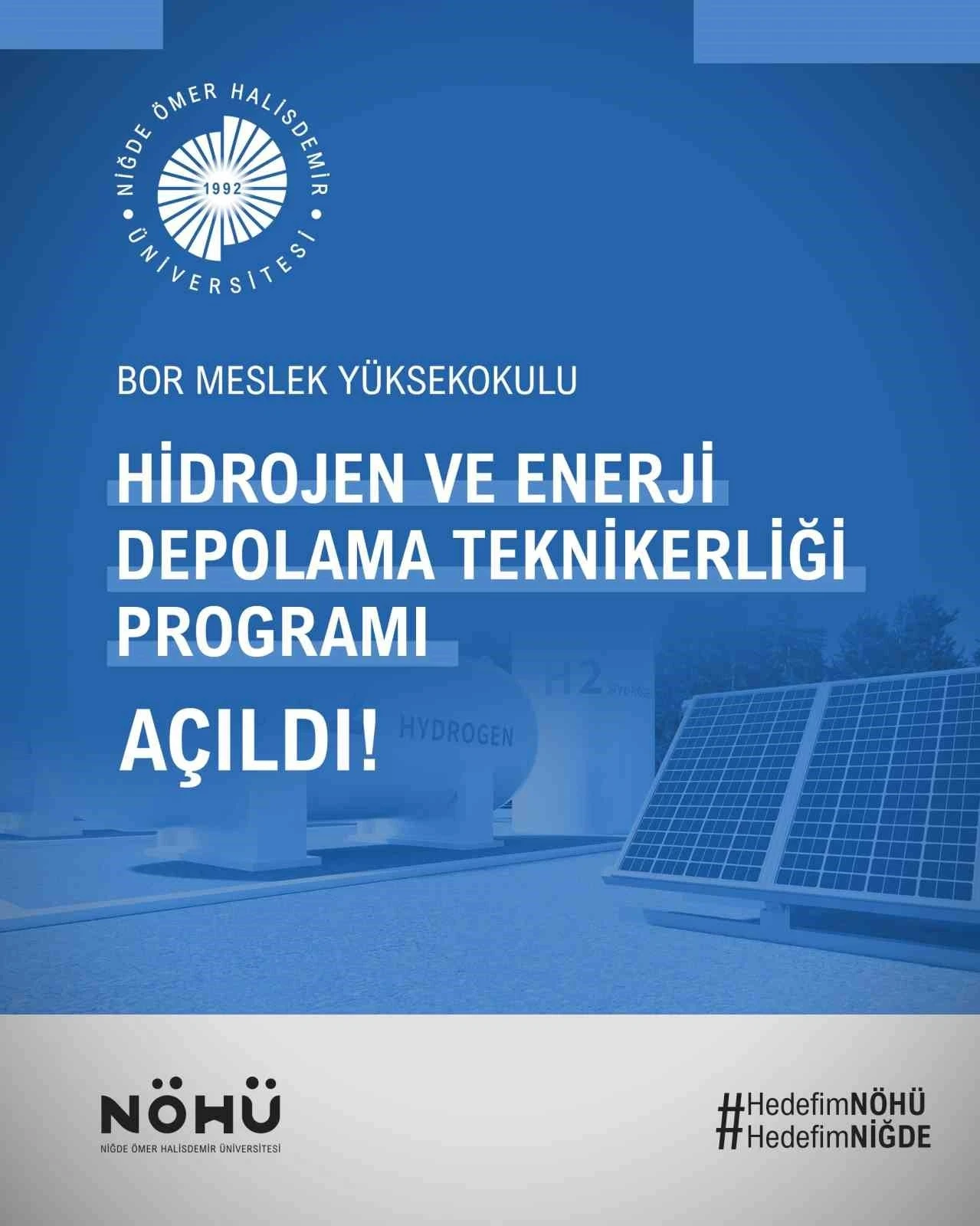 NÖHÜ’de yeni programlar açılıyor
