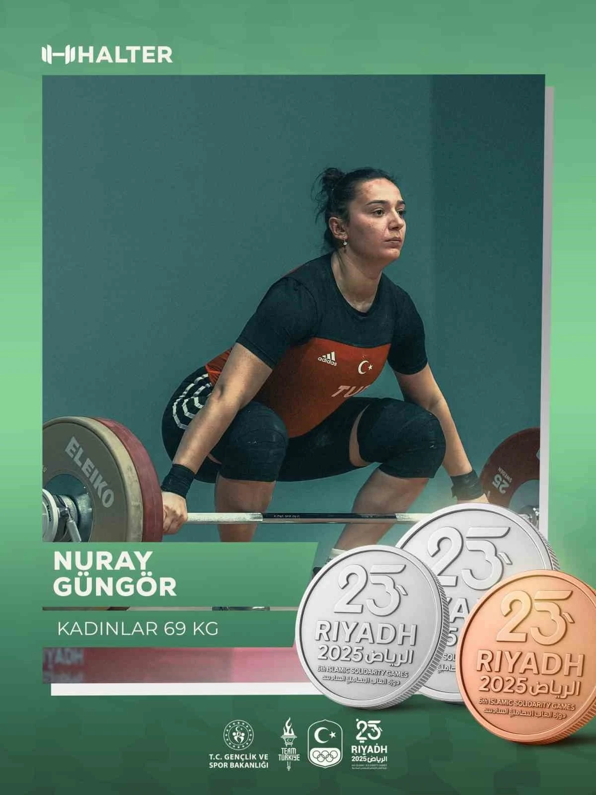 Nuray Güngör’den 2 gümüş, 1 bronz madalya
