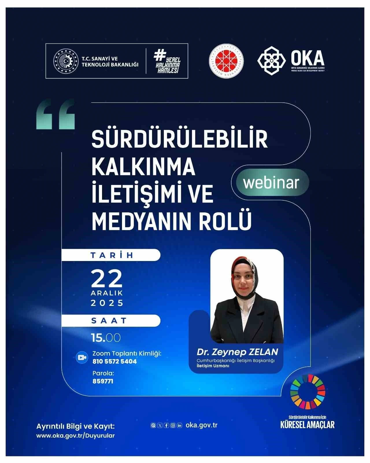 OKA&rsquo;dan &lsquo;S&uuml;rd&uuml;r&uuml;lebilir Kalkınma İletişimi ve Medyanın Rol&uuml;&rsquo; webinarı
