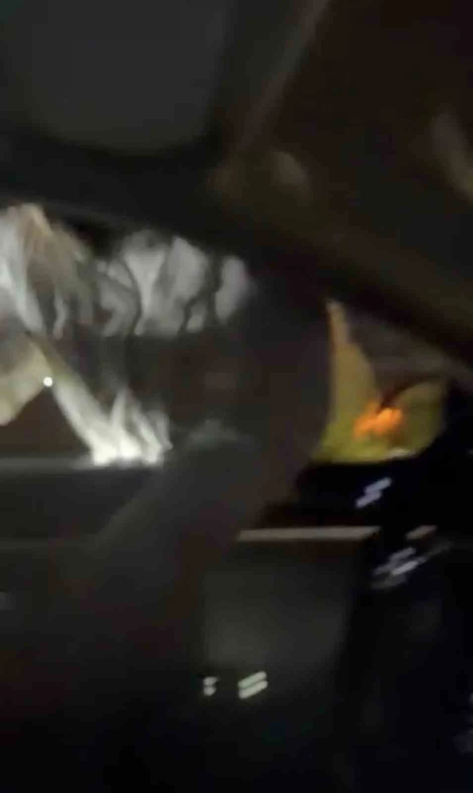 &Ouml;nce araca saldırdı, ardından ara&ccedil;takileri bı&ccedil;akladı... O anlar kamerada
