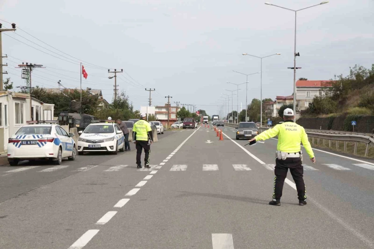 Ordu’da bir haftada 17 bin araç ve sürücüsü denetlendi
