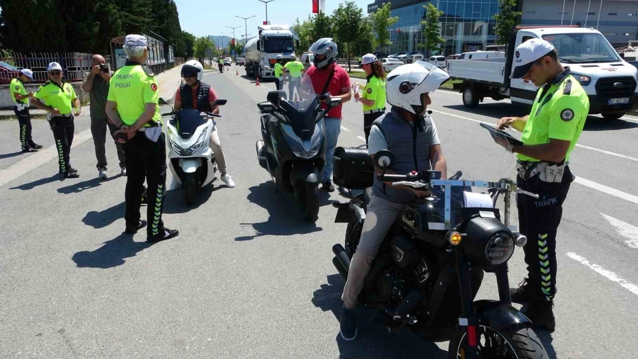 Ordu’da dron destekli trafik denetimi