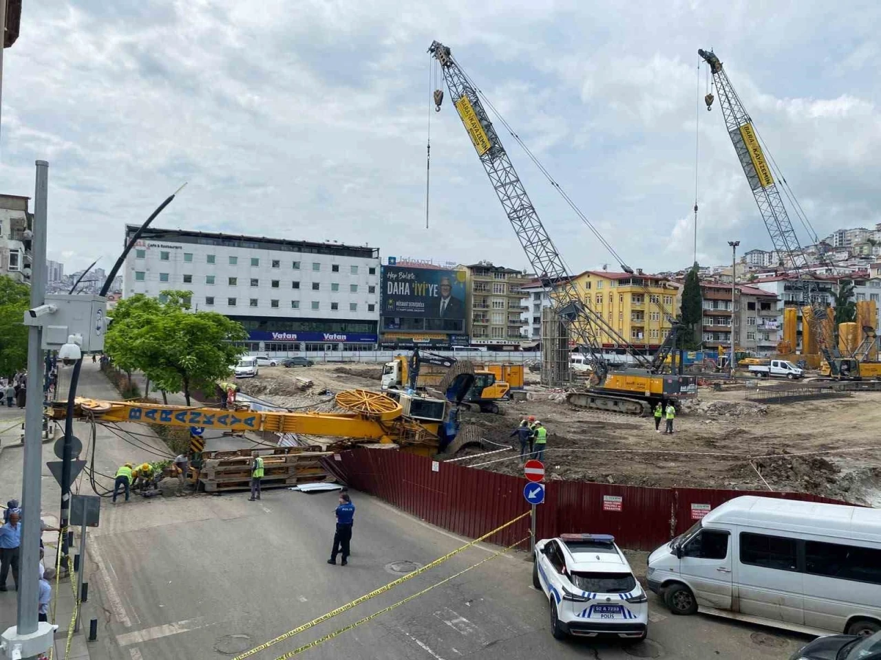 Ordu’da iş makinesi devrildi: 1 yaralı