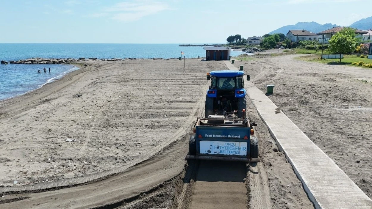 Ordu&rsquo;da plajlarda temizlik ve bakım &ccedil;alışmaları
