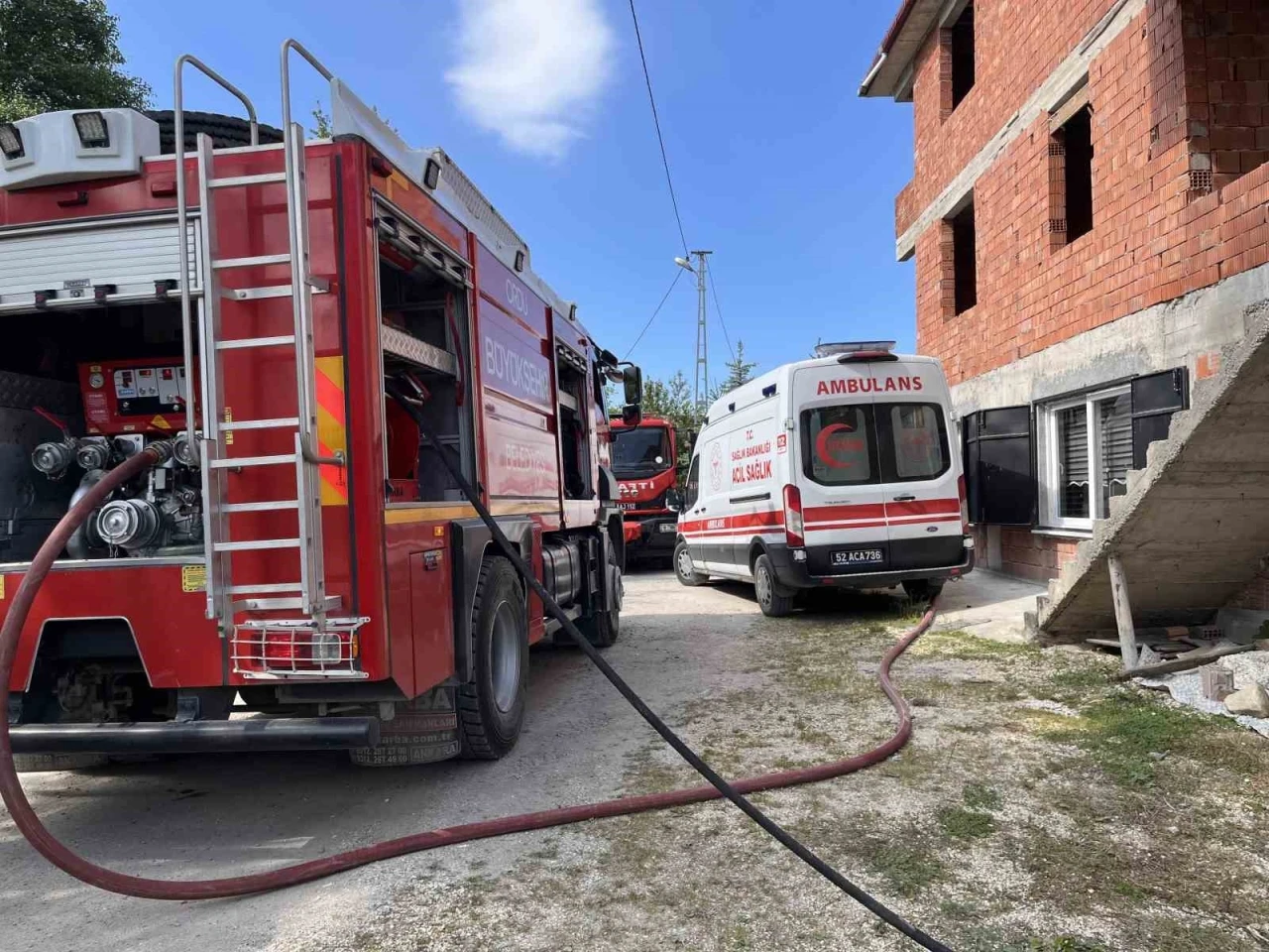 Ordu&rsquo;da samanlık yangını
