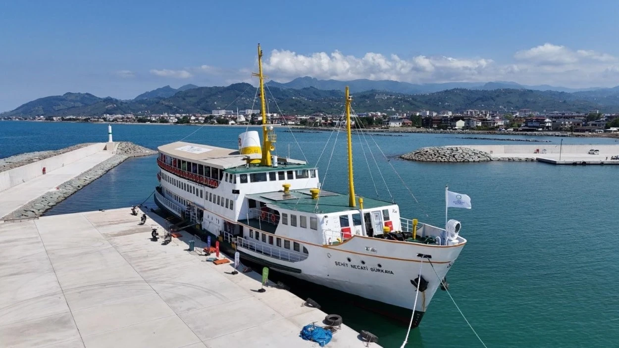 Ordu&rsquo;da Şehit Necati G&uuml;rkaya Gemisi ilk seferini yaptı
