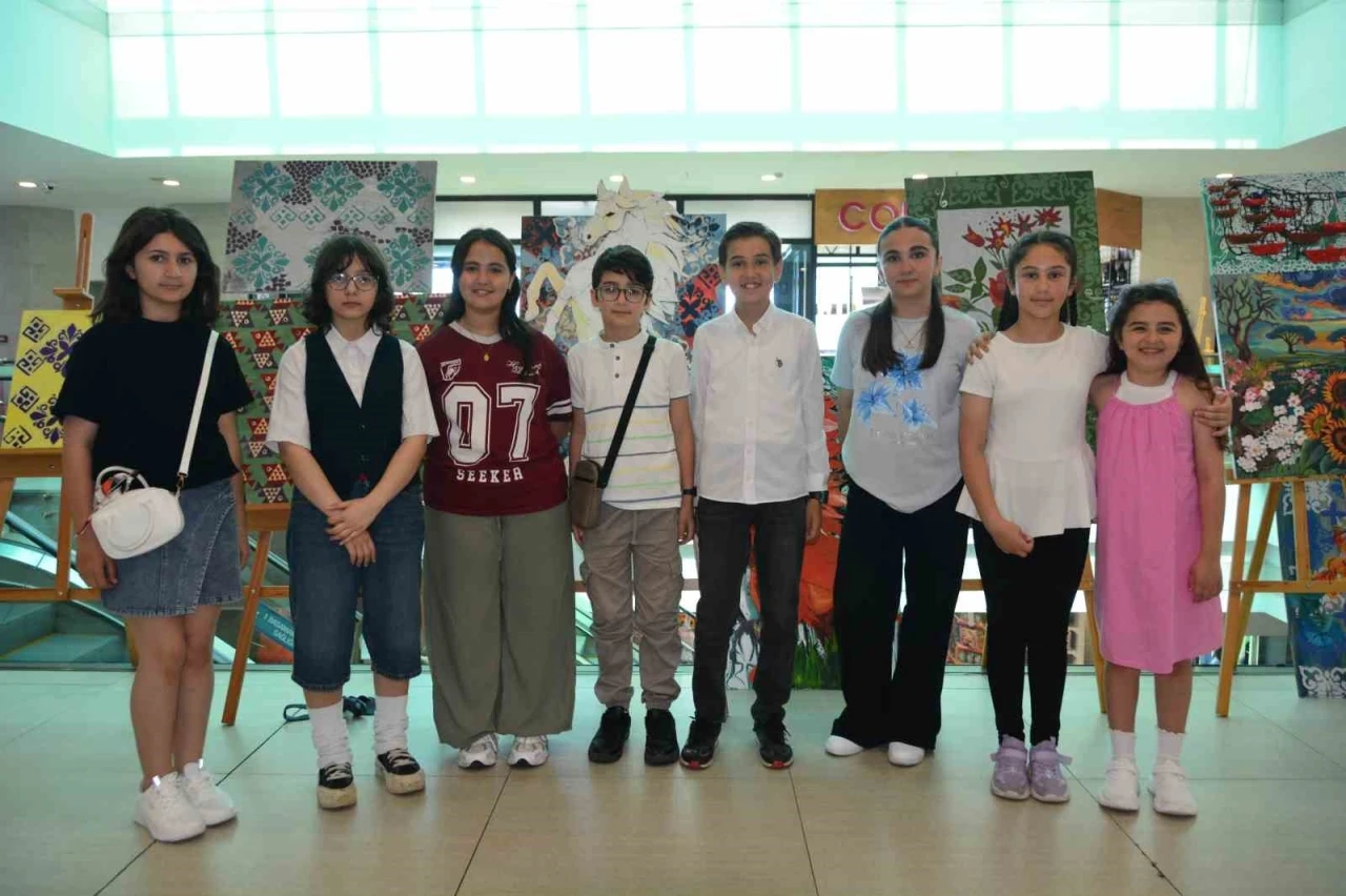 Ordu&rsquo;da &uuml;st&uuml;n yetenekli &ccedil;ocuklardan 100 eserle sanat ş&ouml;leni
