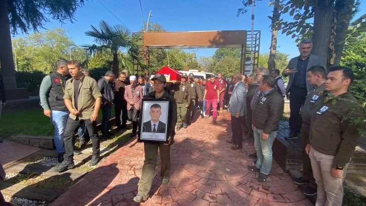 Orman İşletme personeli t&ouml;renle son yolculuğuna uğurlandı
