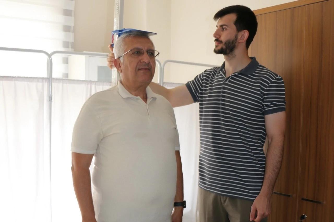 Orman personelleri sağlıklı yaşam için ölçümden geçti
