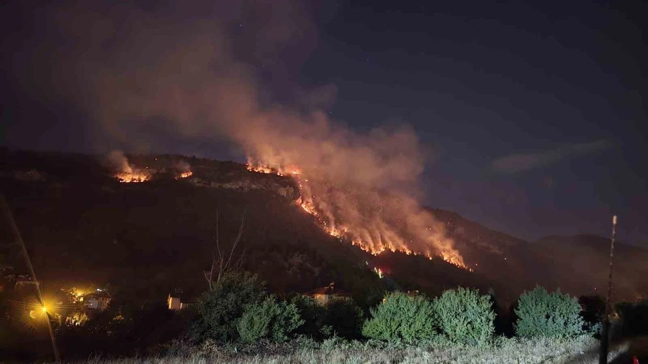 Orman yangınında 9 saat geride kaldı
