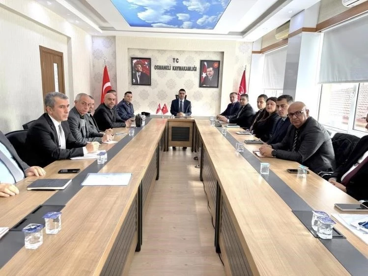 Osmaneli&rsquo;nde İl&ccedil;e İdare Şube Başkanları Toplantısı yapıldı
