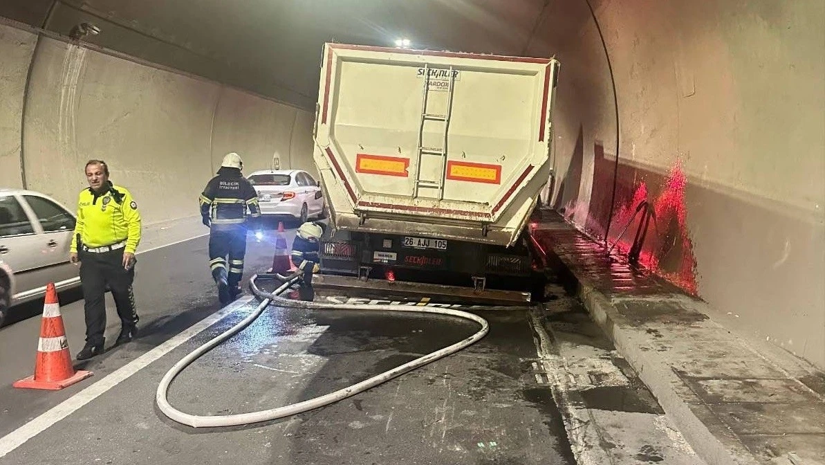 Osmangazi Tünelinde korku dolu anlar
