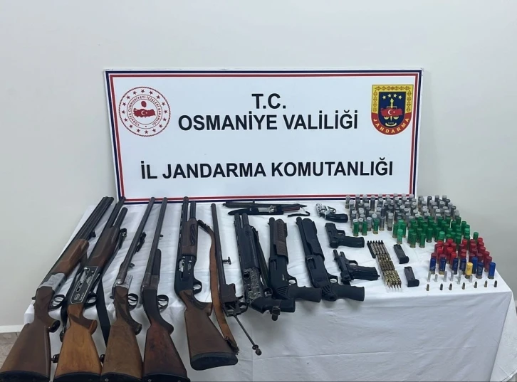 Osmaniye&rsquo;de havaya ateş eden magandaların evinden cephanelik &ccedil;ıktı
