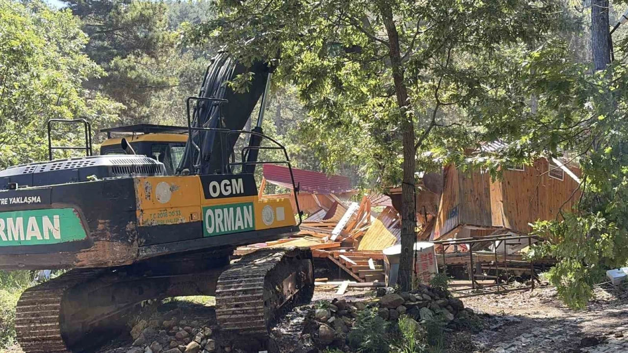 Osmaniye Olukbaşı Yaylası’nda 225 usulsüz yapının yıkımına b