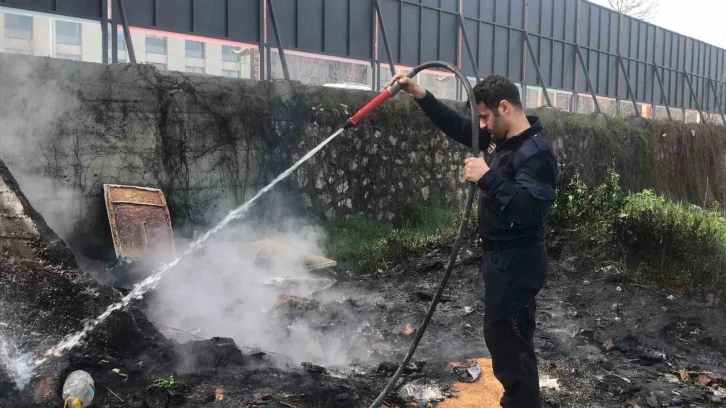 Ot yangını korkuttu
