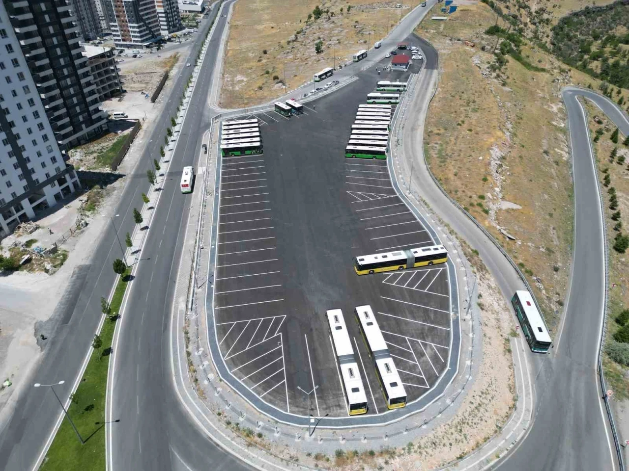 Otobüs garaj noktaları hayata geçiyor