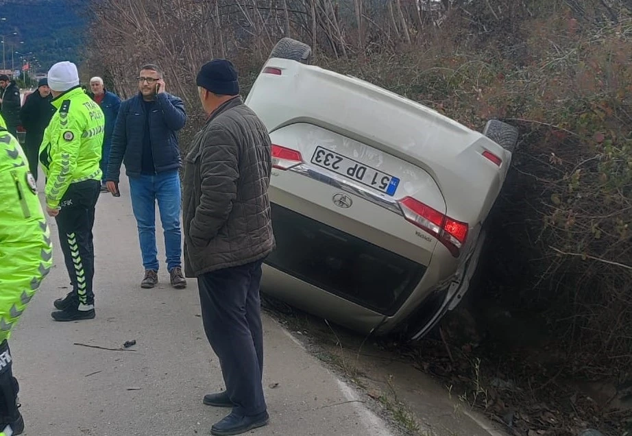 Otomobil takla attı: 1 yaralı
