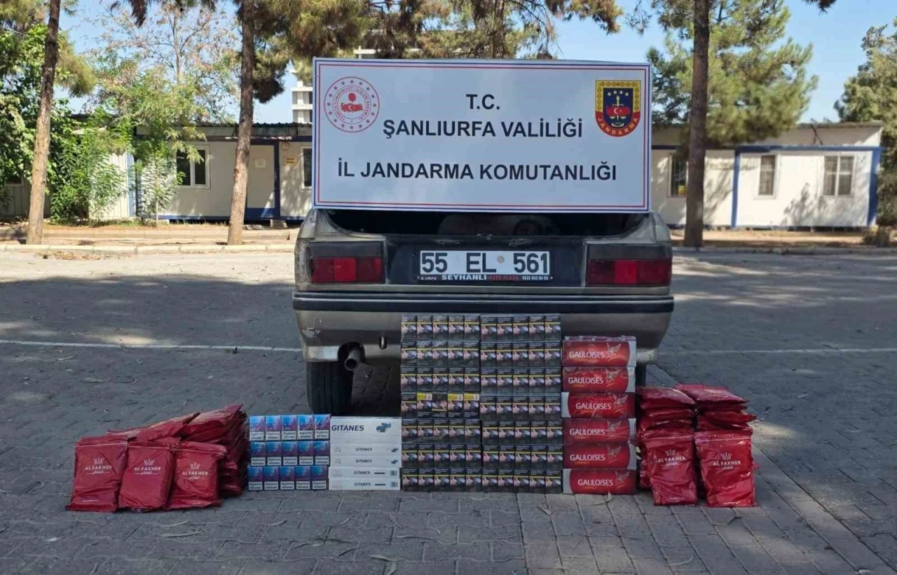 Otomobilden kaçak sigara çıktı
