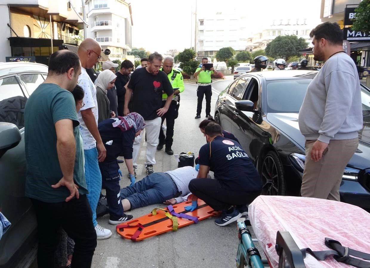 Otomobilin çarptığı yaya ağır yaralandı
