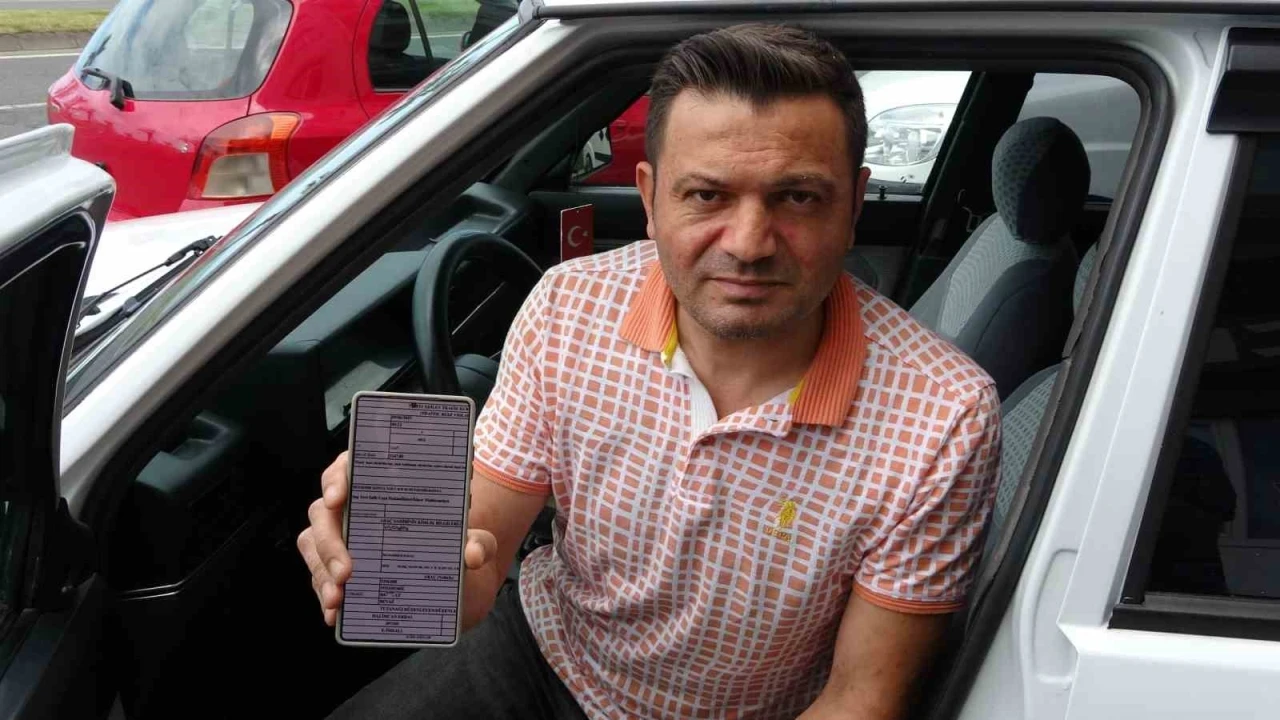 Park halindeki otomobile 800 kilometre uzaktan trafik cezası yazıldı
