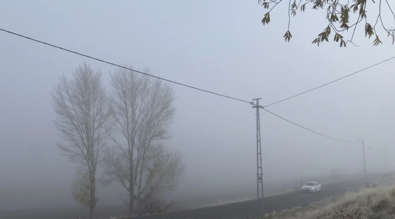 Patnos’ta yoğun sis yaşamı olumsuz etkiledi
