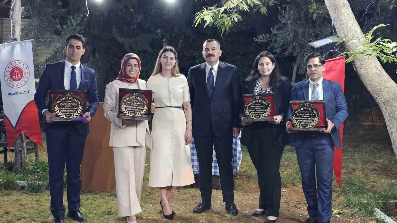 Pazarcık Adliyesi’nden tayin olan hakim ve cumhuriyet savcılarına vefa
