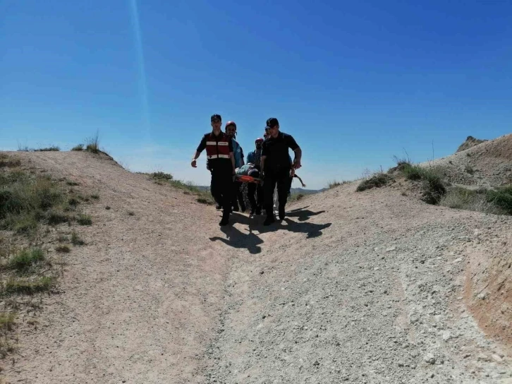 Peribacasından düşen Alman turist yaralandı
