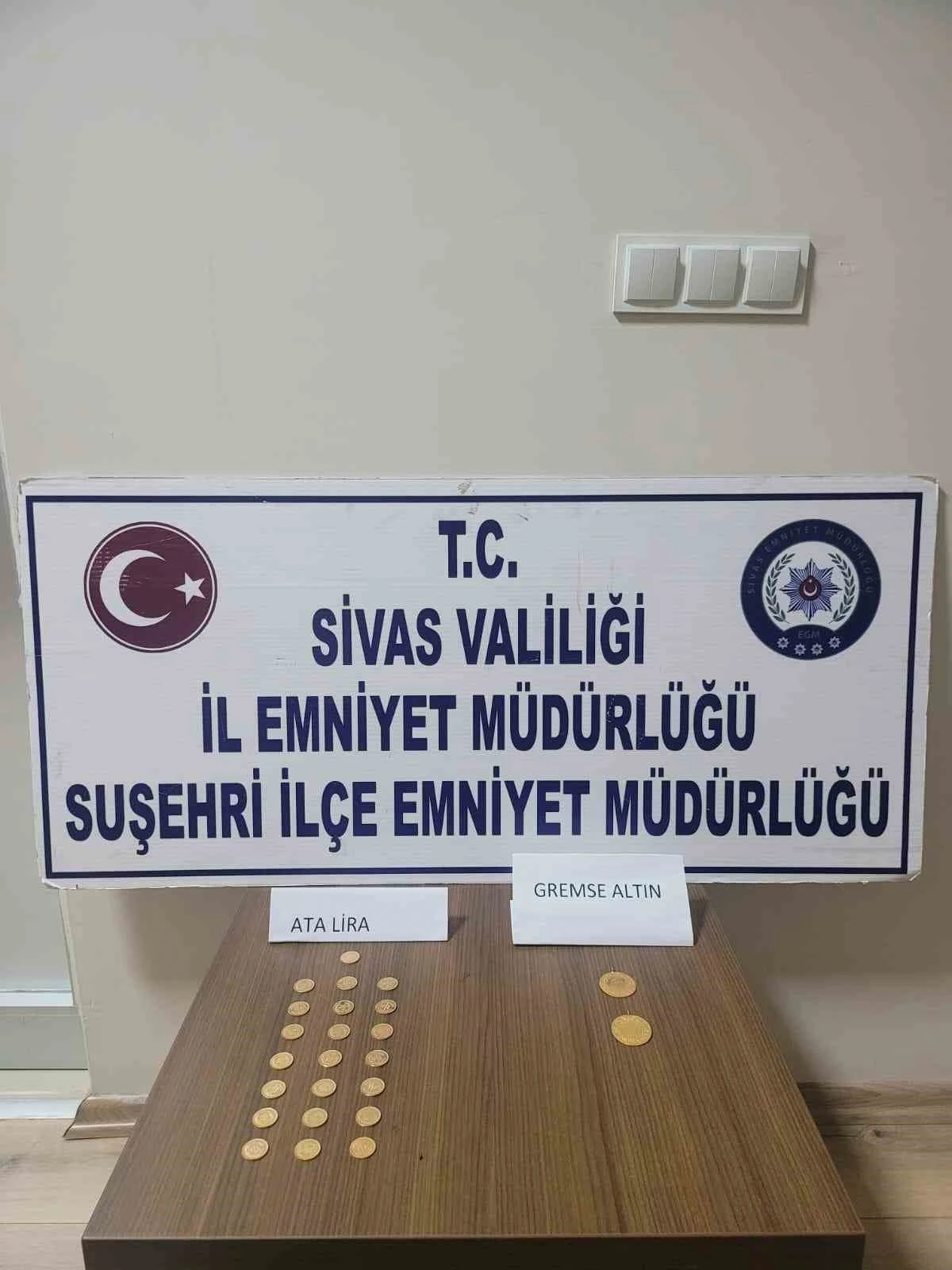 Piyasa değeri 1 milyon lira olan sahte altın ele geçirildi, 1 kişi tutuklandı