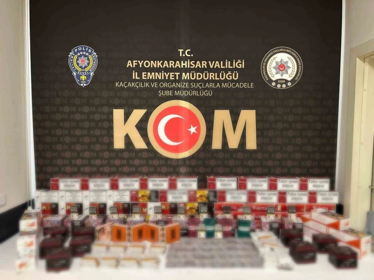 Polis kaçak sigara ele geçirdi
