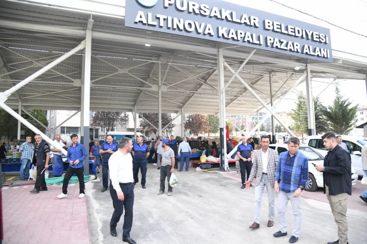 Pursaklar Belediyesi kapalı pazar alanları yapımına önem veriyor