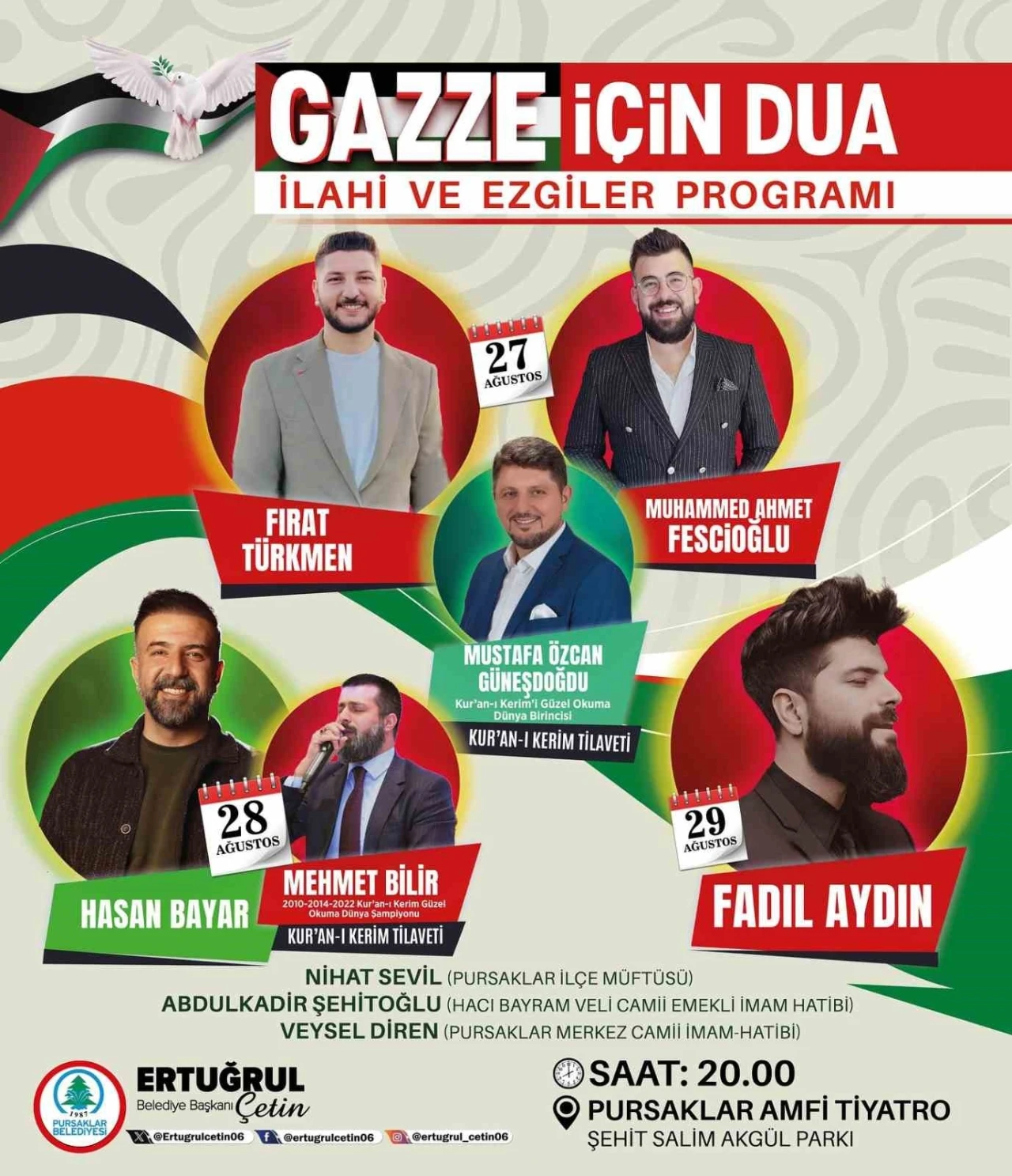 Pursaklar’da eller Gazze için duaya kalkıyor
