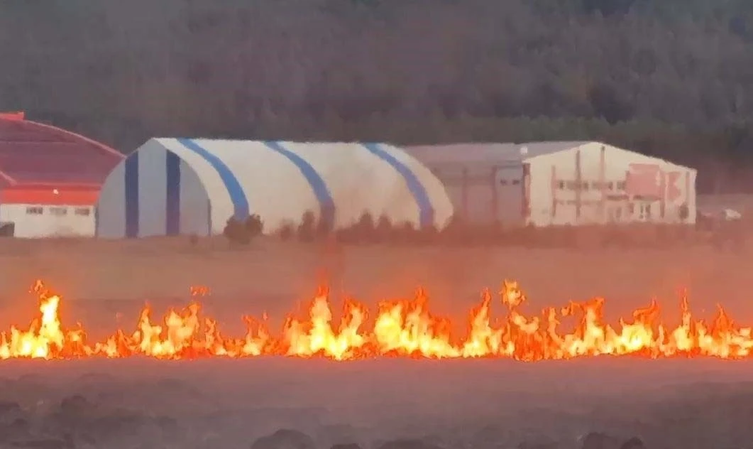 Putka Gölü’nde çıkan yangın korkuttu
