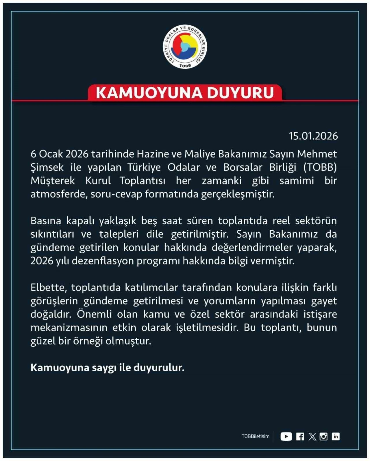 "Farklı g&ouml;r&uuml;şlerin g&uuml;ndeme getirilmesi ve yorumların yapılması gayet doğaldır"
