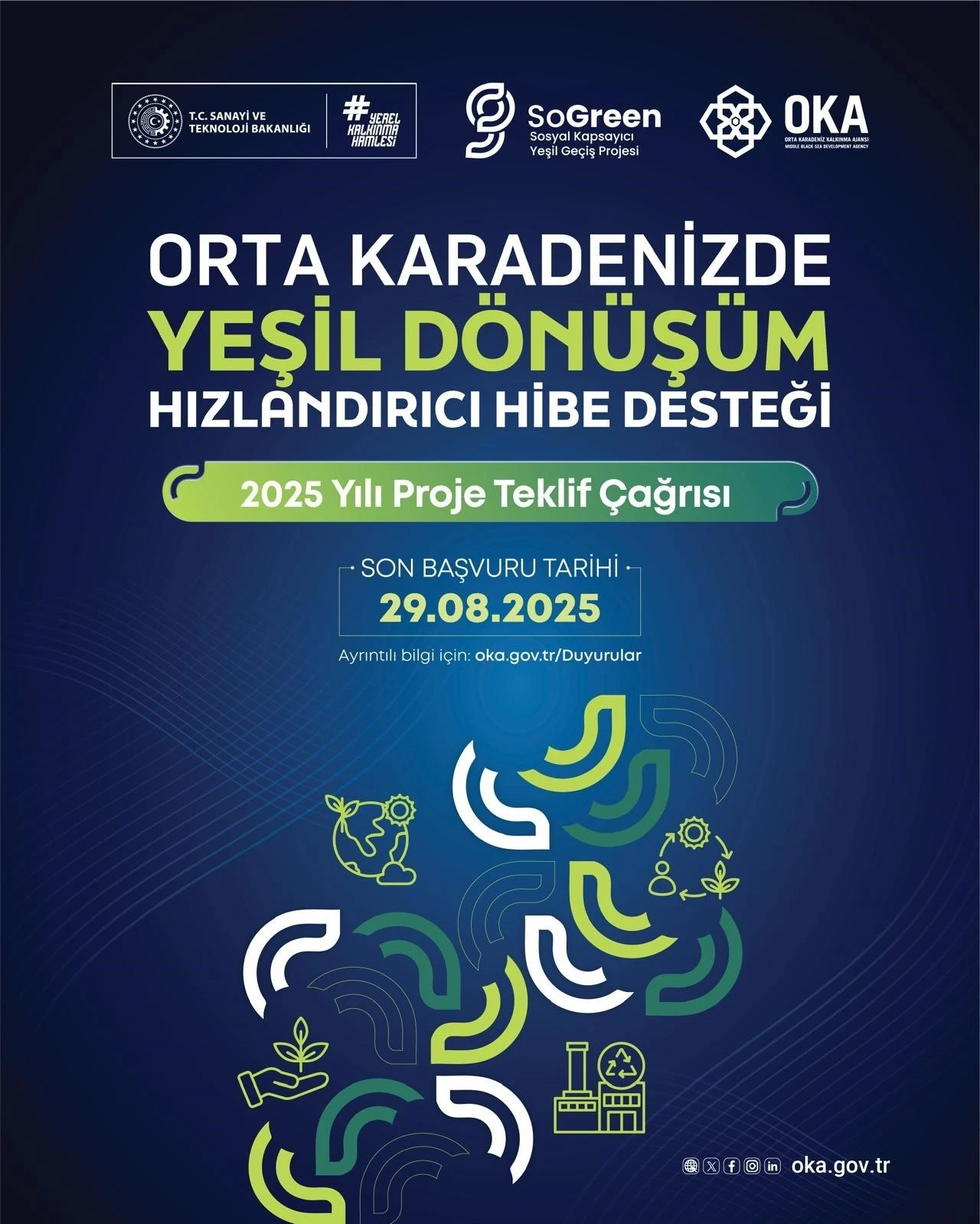 &quot;Orta Karadeniz’de Yeşil Dönüşüm&quot; Hızlandırıcı Hibe Desteği Programı ilan edildi
