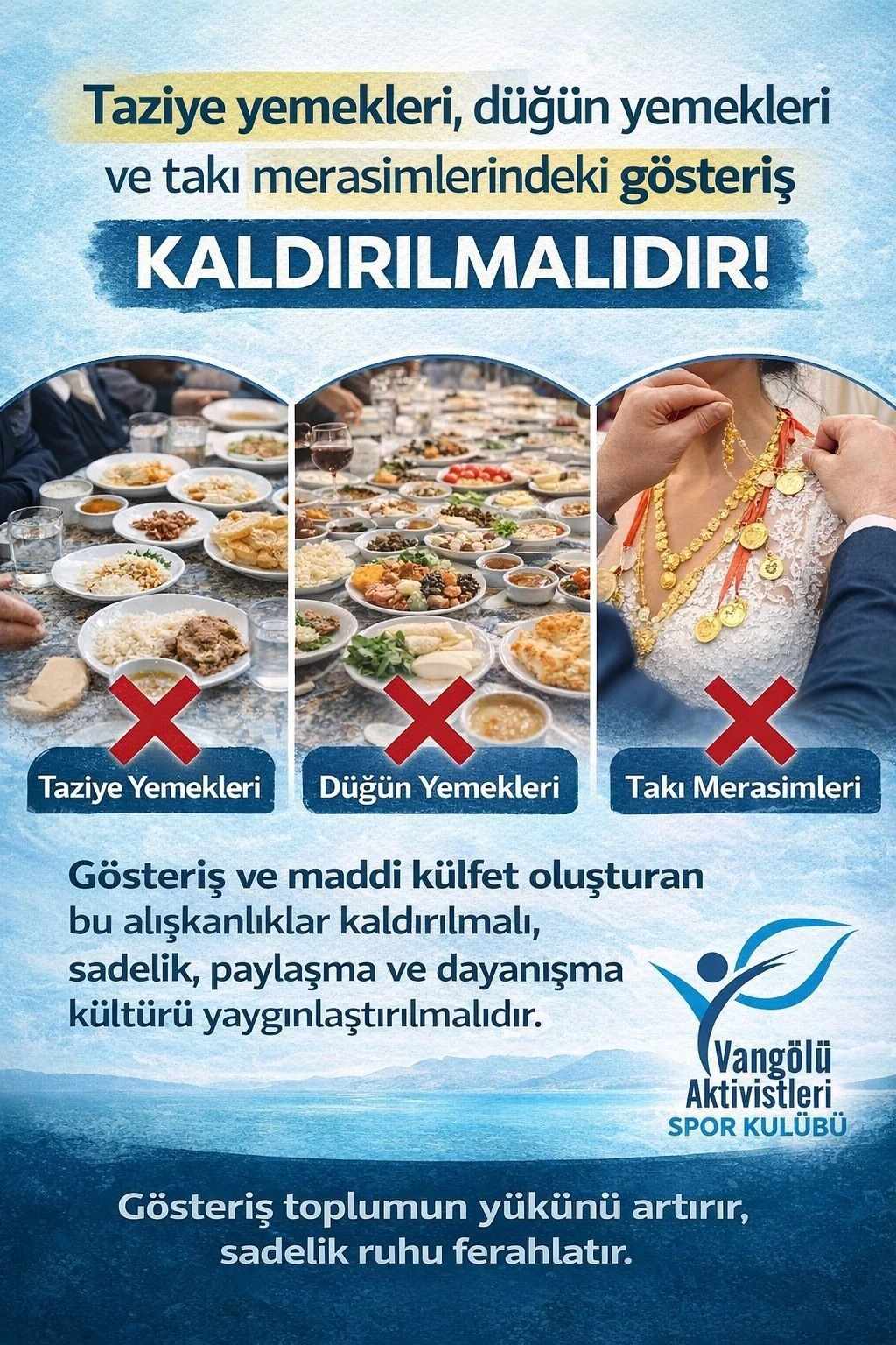 "Vang&ouml;l&uuml; Aktivistleri Derneği: "Acı, sofrayla değil dua ve dayanışmayla paylaşılmalı"
