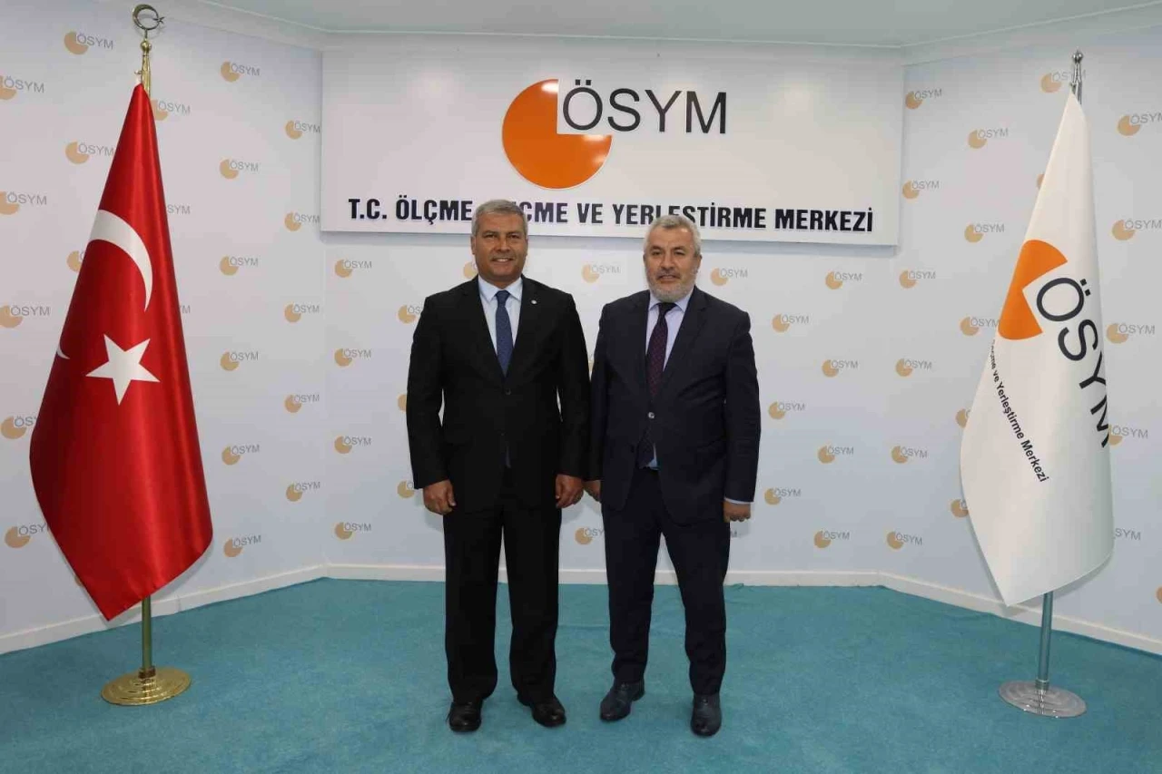 Rektör Adıgüzel’den ÖSYM Başkanı Ersoy’a ziyaret

