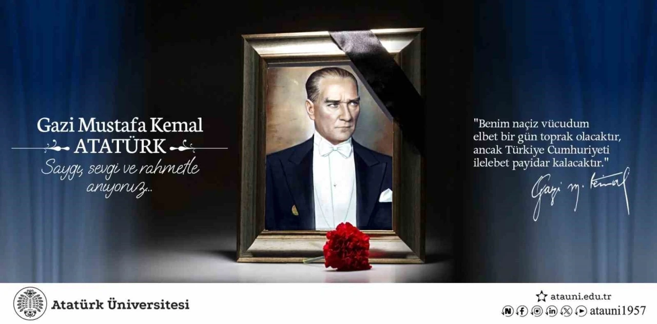 Rektör Hacımüftüoğlu’nun 10 Kasım Atatürk’ü anma günü mesajı

