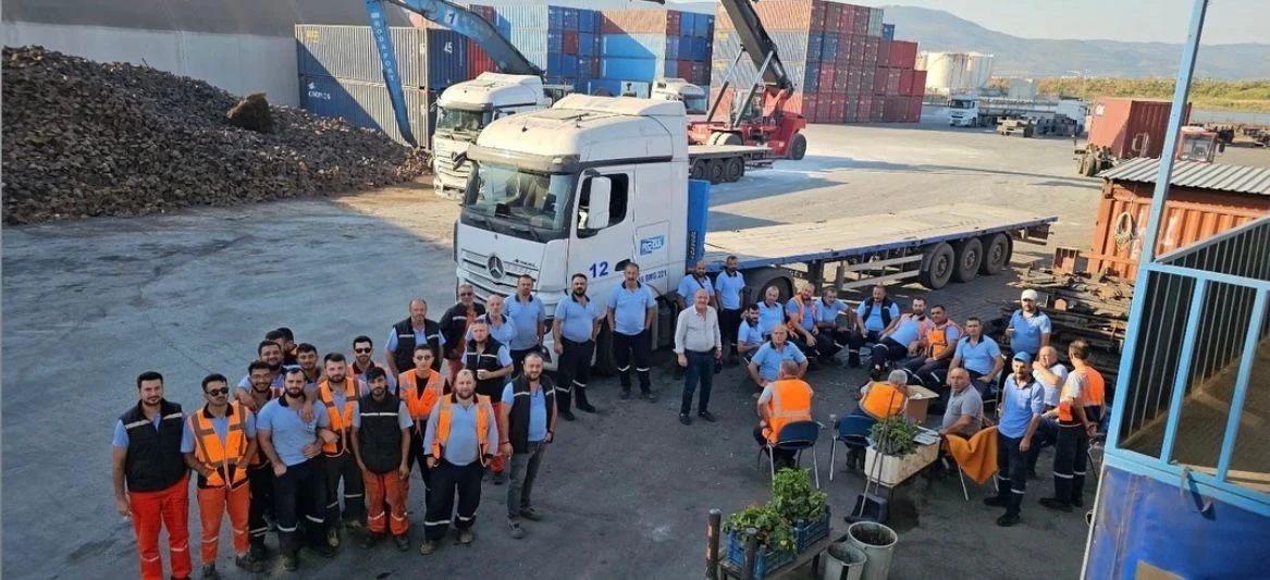 Roda Limanı’nda iş bırakma eylemi
