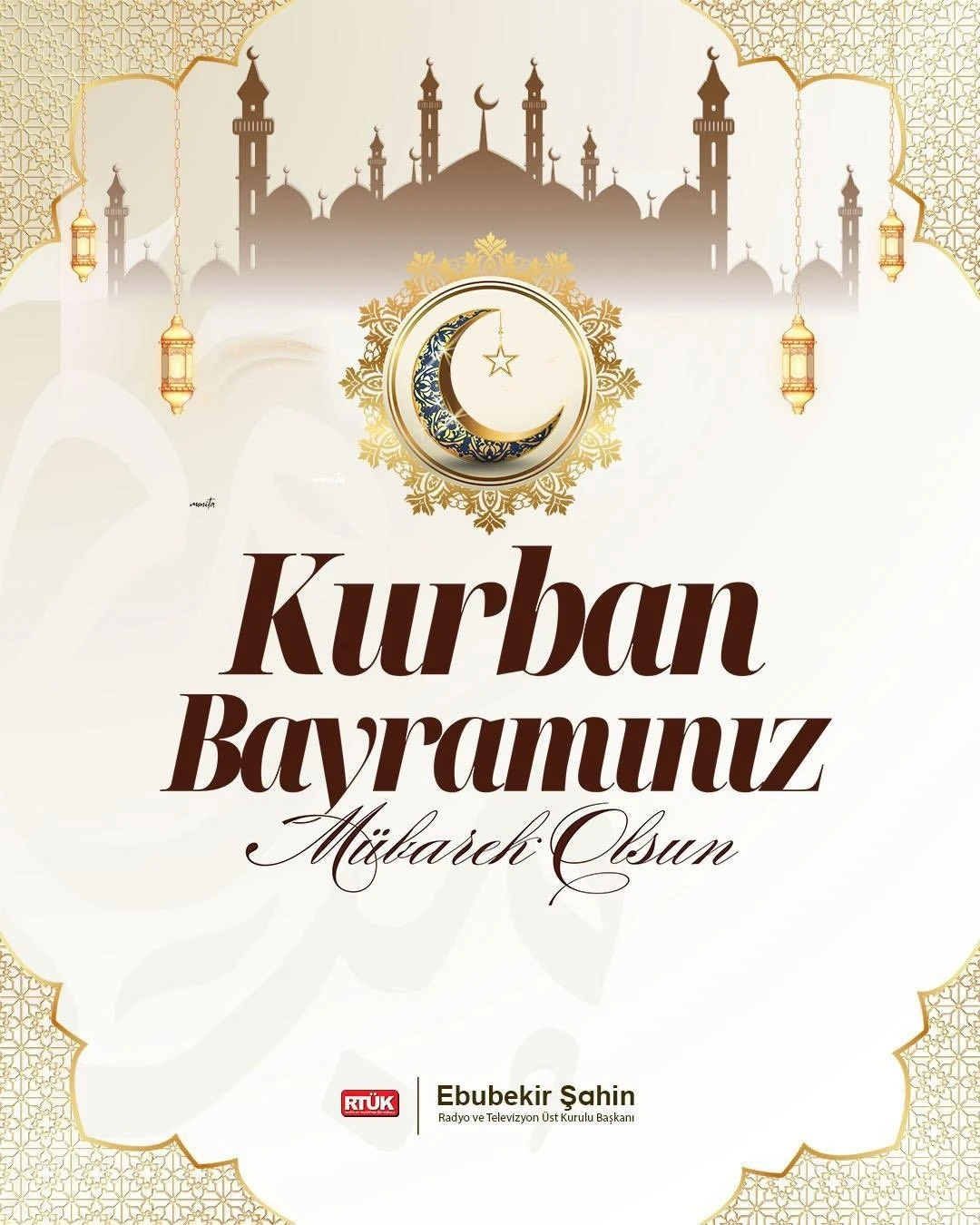 RTÜK Başkanı Şahin’den Kurban Bayramı paylaşımı
