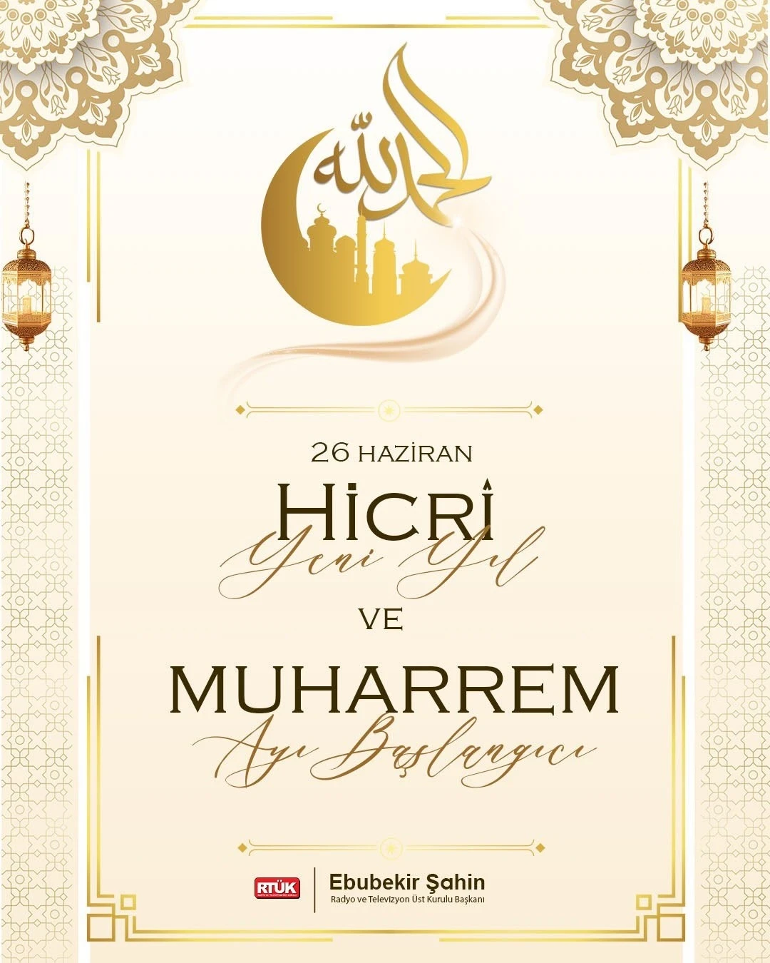 RTÜK Başkanı Şahin, Hicri Yılı kutladı
