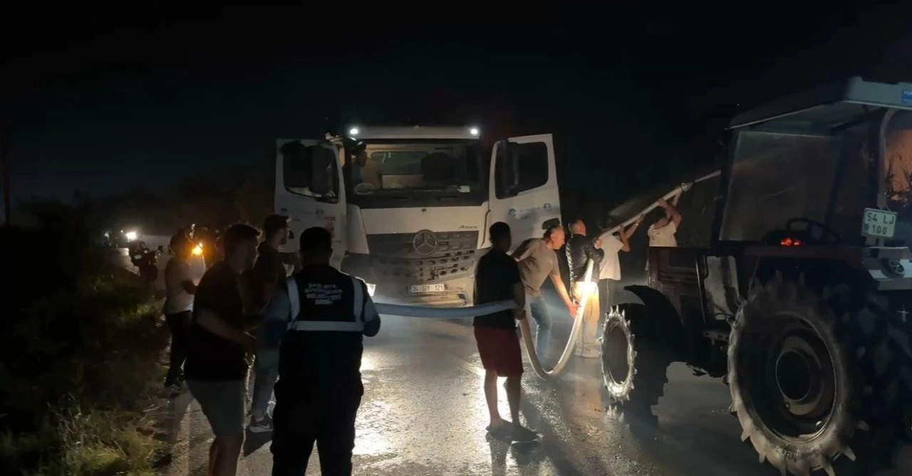 Sakarya’daki orman yangını tarım arazilerine sıçradı
