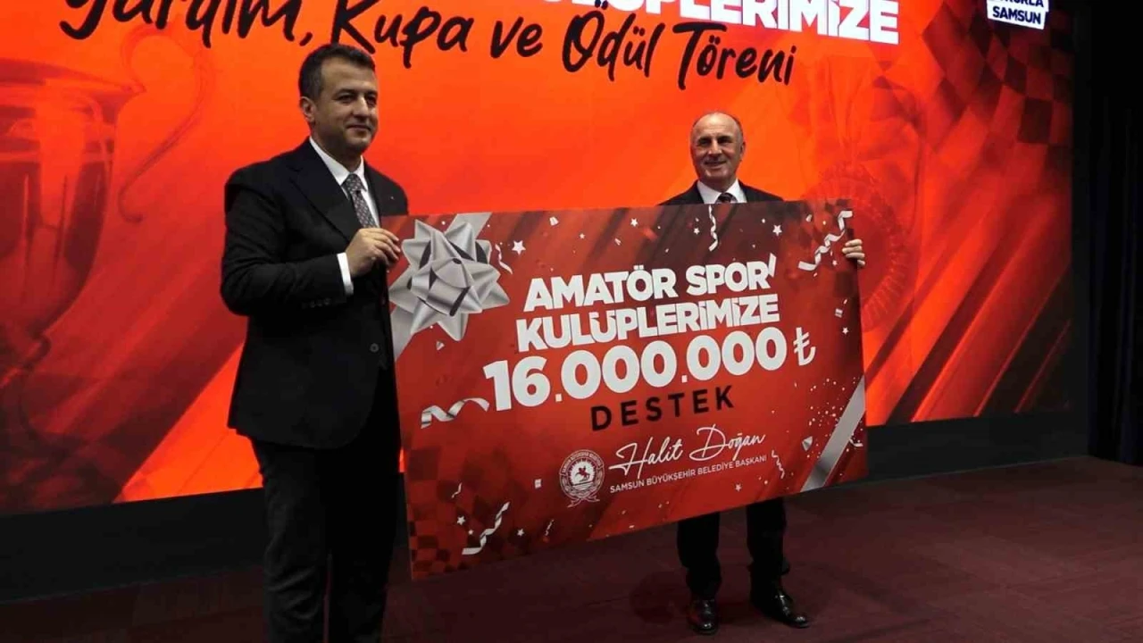 Samsun B&uuml;y&uuml;kşehir&rsquo;den amat&ouml;r spor kul&uuml;plerine 16 milyon TL destek
