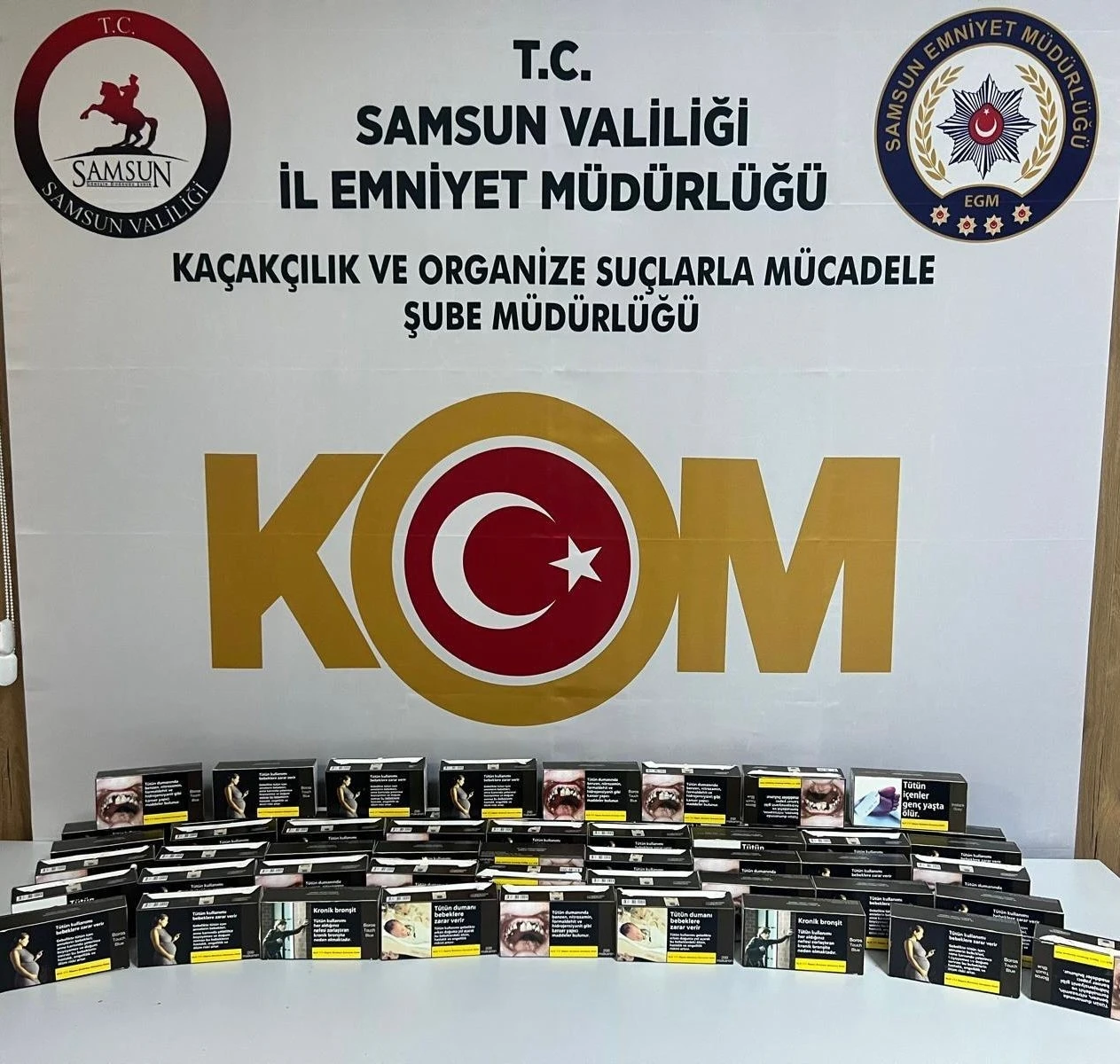 Samsun&rsquo;da 11 bin 200 adet makaron ele ge&ccedil;irildi

