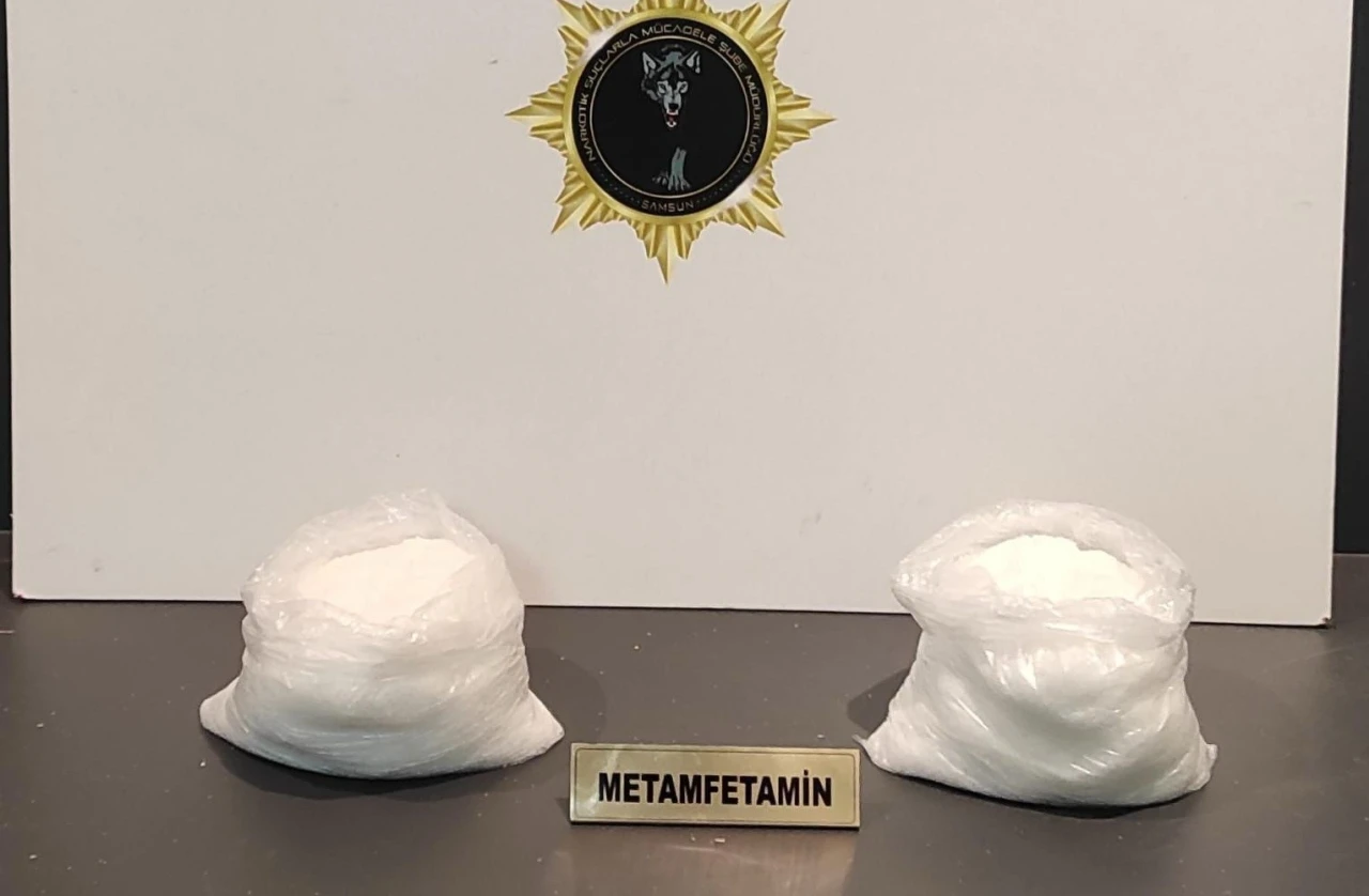 Samsun’da 2 kilo 117 gram metamfetamin ele geçirildi: 4 gözaltı
