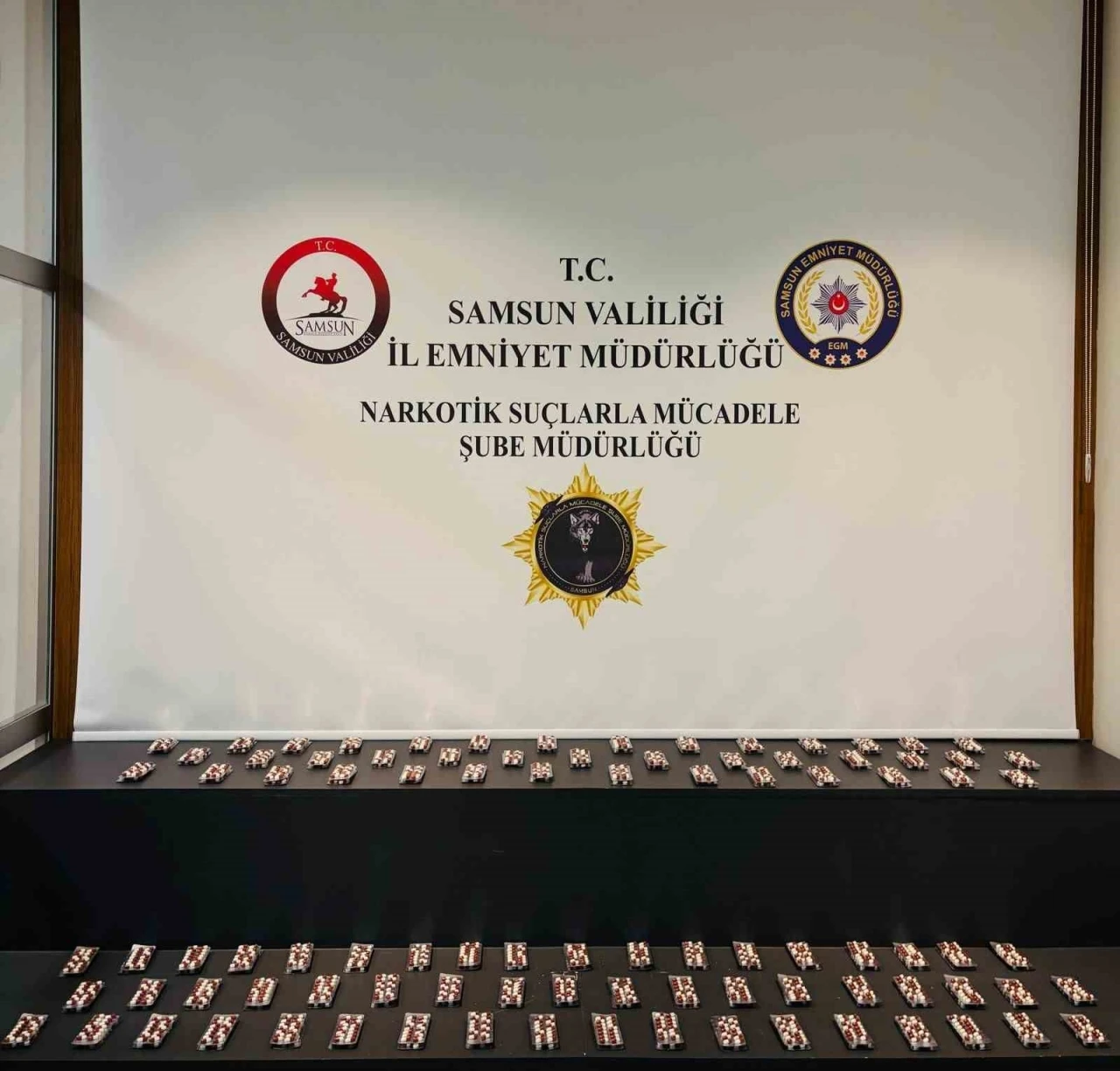Samsun’da 4 bin 66 adet sentetik ecza ele geçirildi