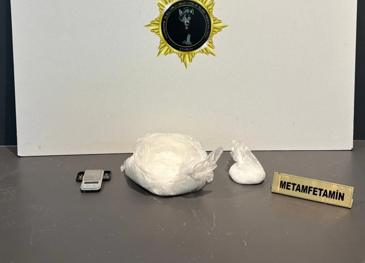 Samsun’da 600 gram metamfetamin ele geçirildi: 1 gözaltı
