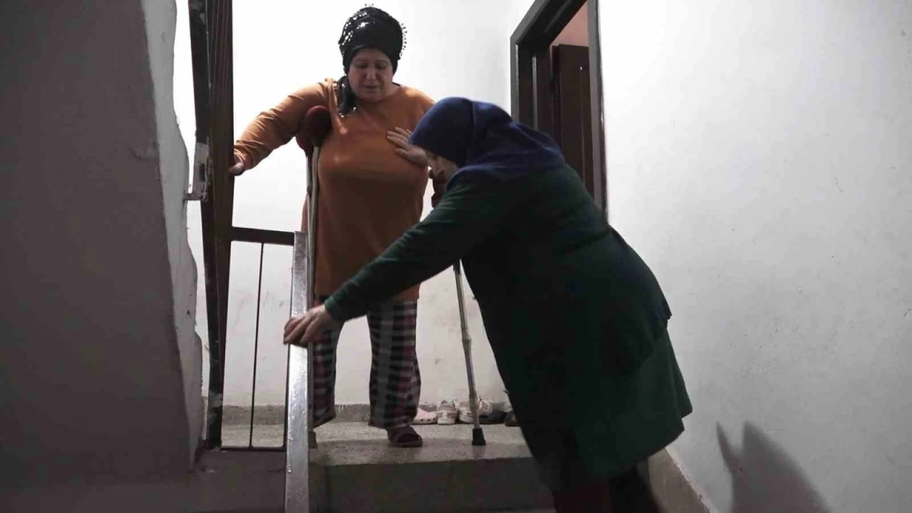 Samsun&rsquo;da engelli kadının zorluklarla imtihanı
