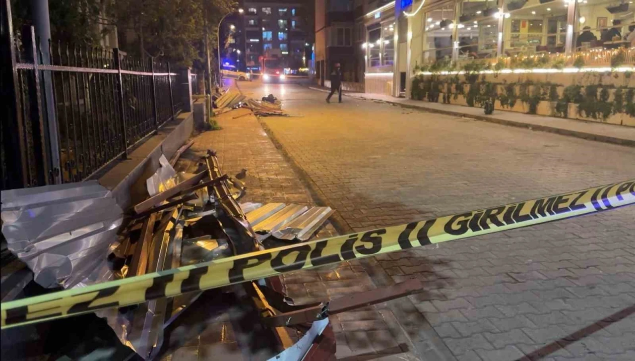 Samsun&rsquo;da fırtına &ccedil;atıları u&ccedil;urdu, ağa&ccedil;ları devirdi
