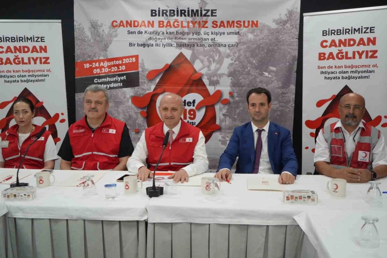 Samsun’da ’Hedef 1919’ kampanyası: &quot;Hastaya Kan, Ormana Can&quot;
